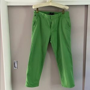 Ralph Lauren Polo Jeans Crop Pants Kelly Green sz8